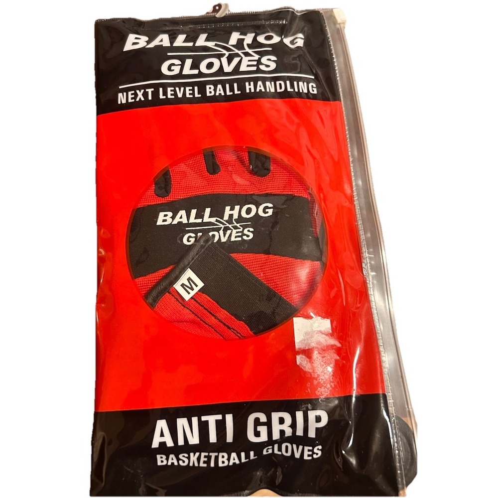 Ball Hog Gloves BASKETBALL HANDLING DRIBBLING Dribble Training Aid Gear Sz Med